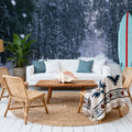 Winter Forest Path Mural Wallpaper - room preview 06
