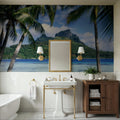 Island Paradise Palms Mural Wallpaper - room preview 06