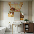 Cupcake Quartet on Stripes Mural Wallpaper - room preview 06