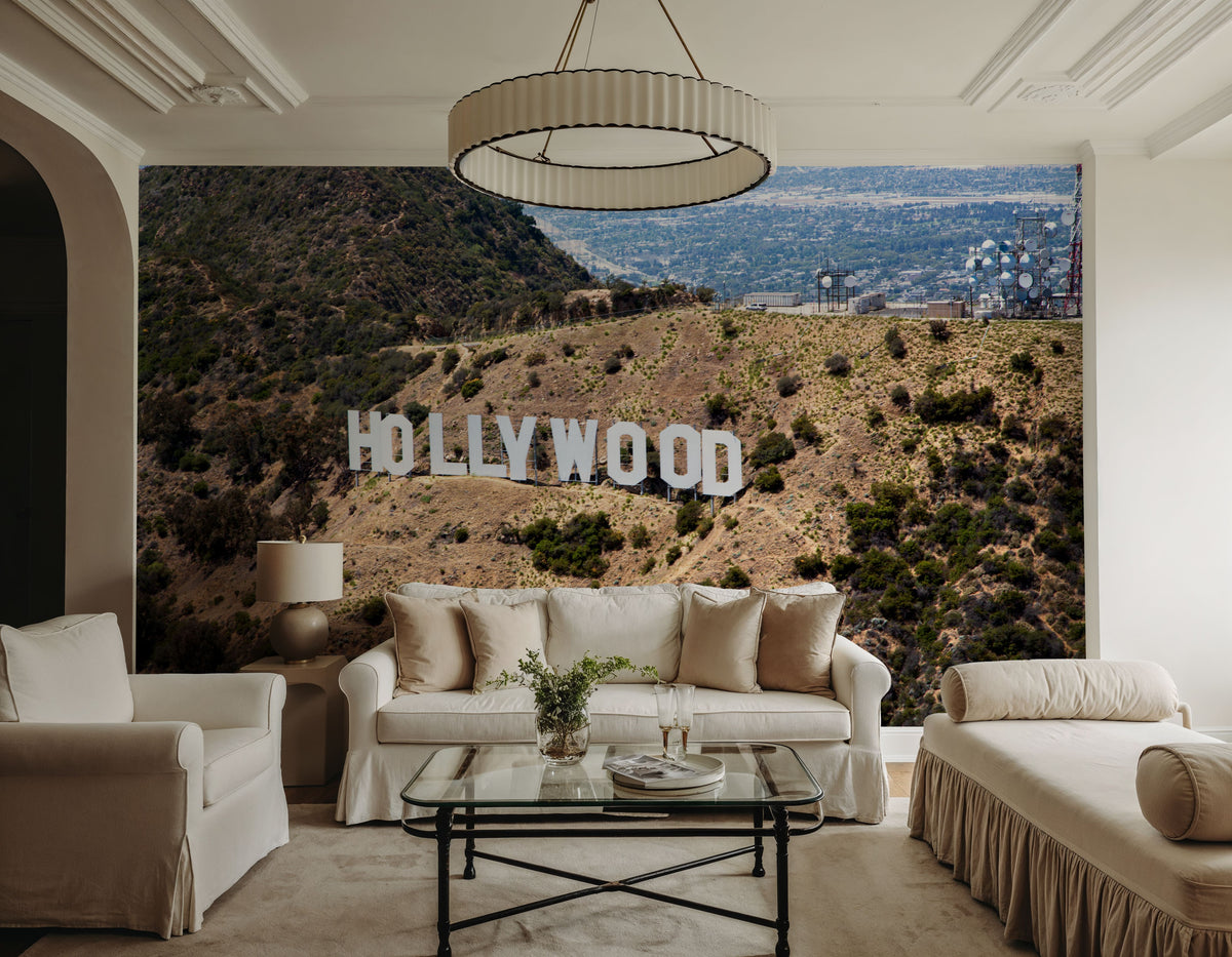 The Hollywood Sign Mural Wallpaper - room preview 06