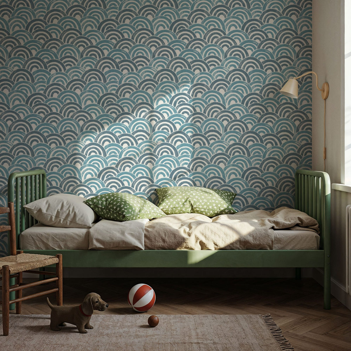 Japandi Sea Mural Wallpaper - room preview 06