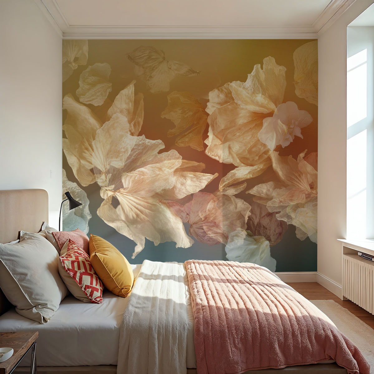 Birds Over Water Mural Wallpaper - room preview 06
