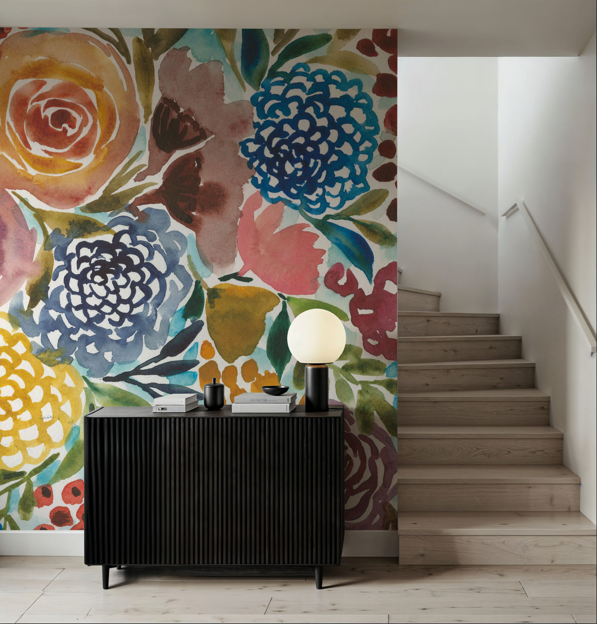 Floral Spray Mural Wallpaper - room preview 06