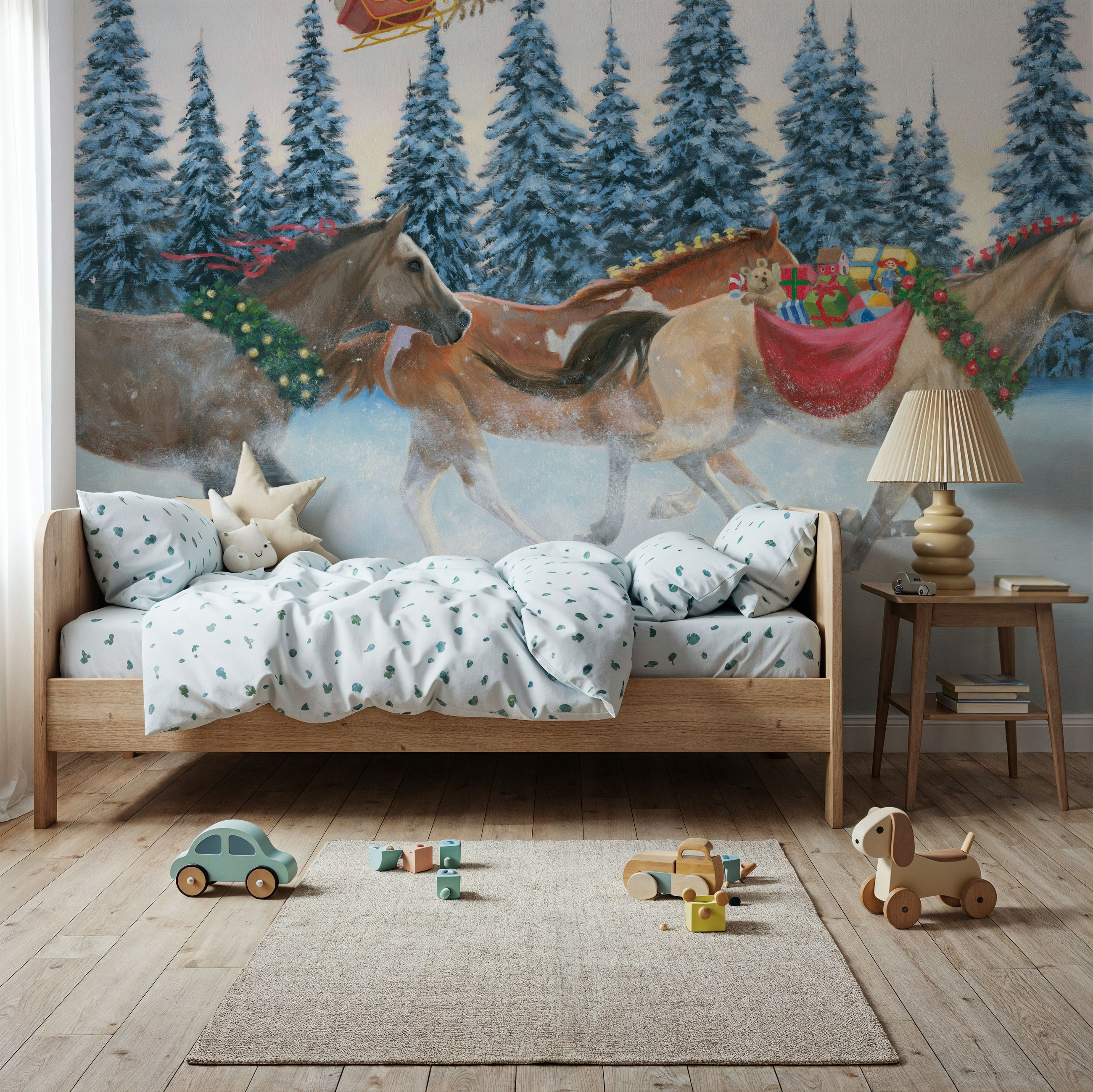 Christmas Mission Mural Wallpaper