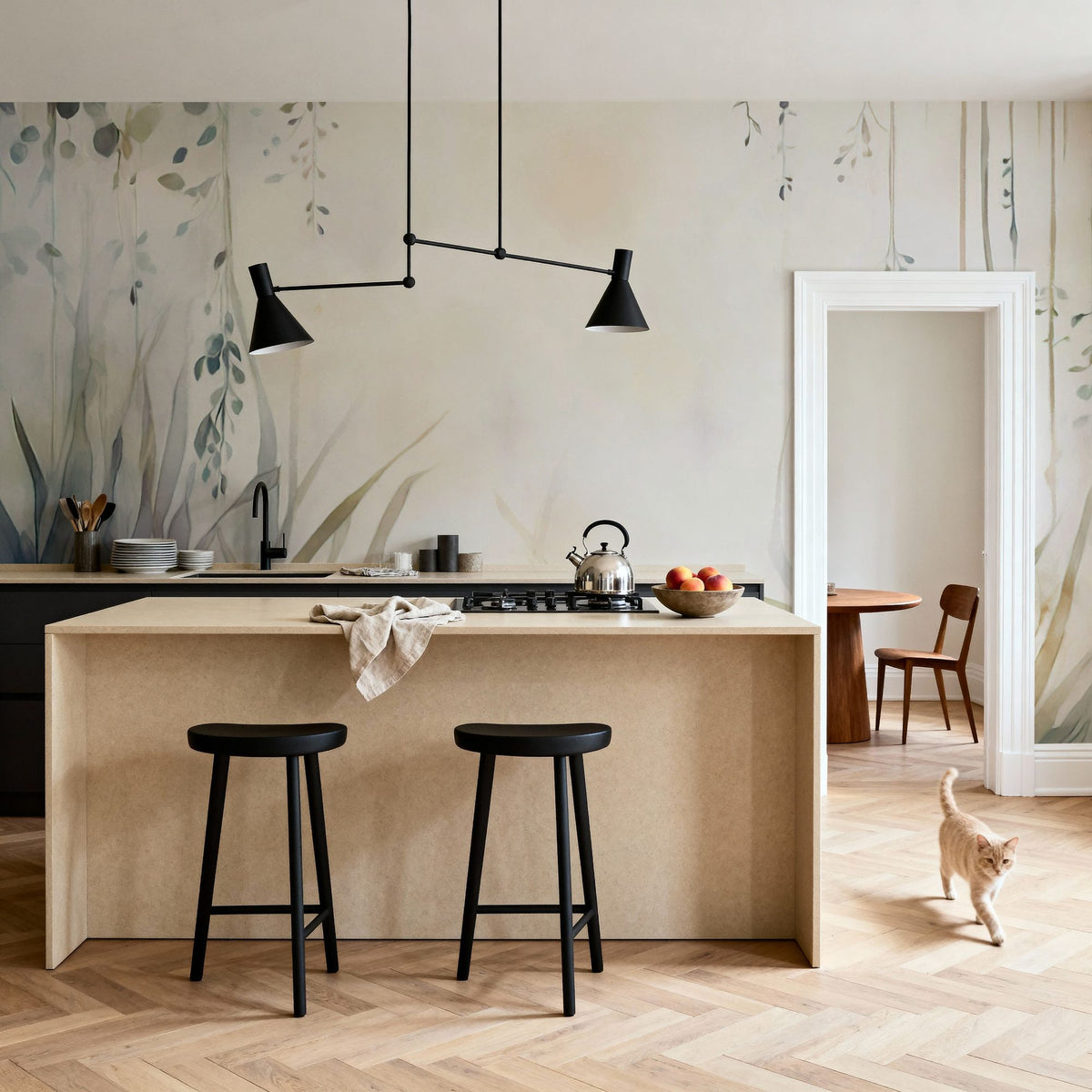 Transparent Garden Fall Mural Wallpaper - room preview 06
