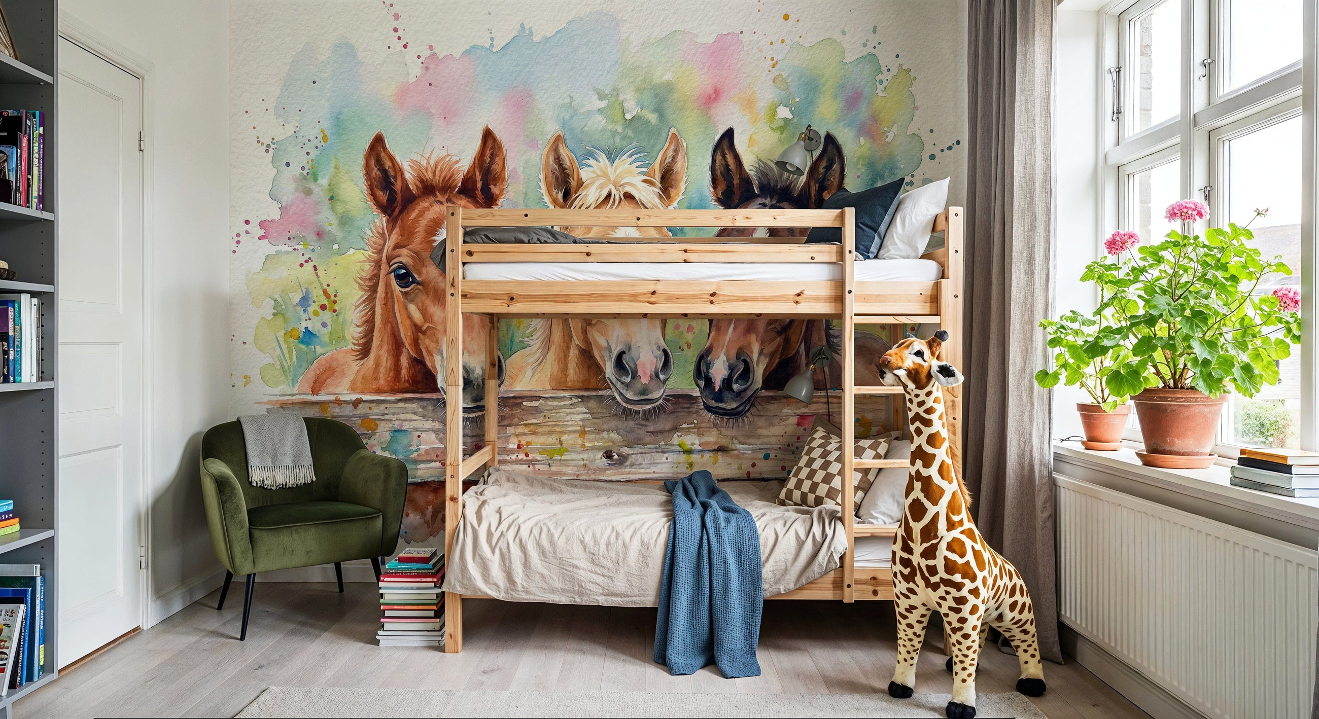 Foals - Cute Baby Animals Series Mural Wallpaper