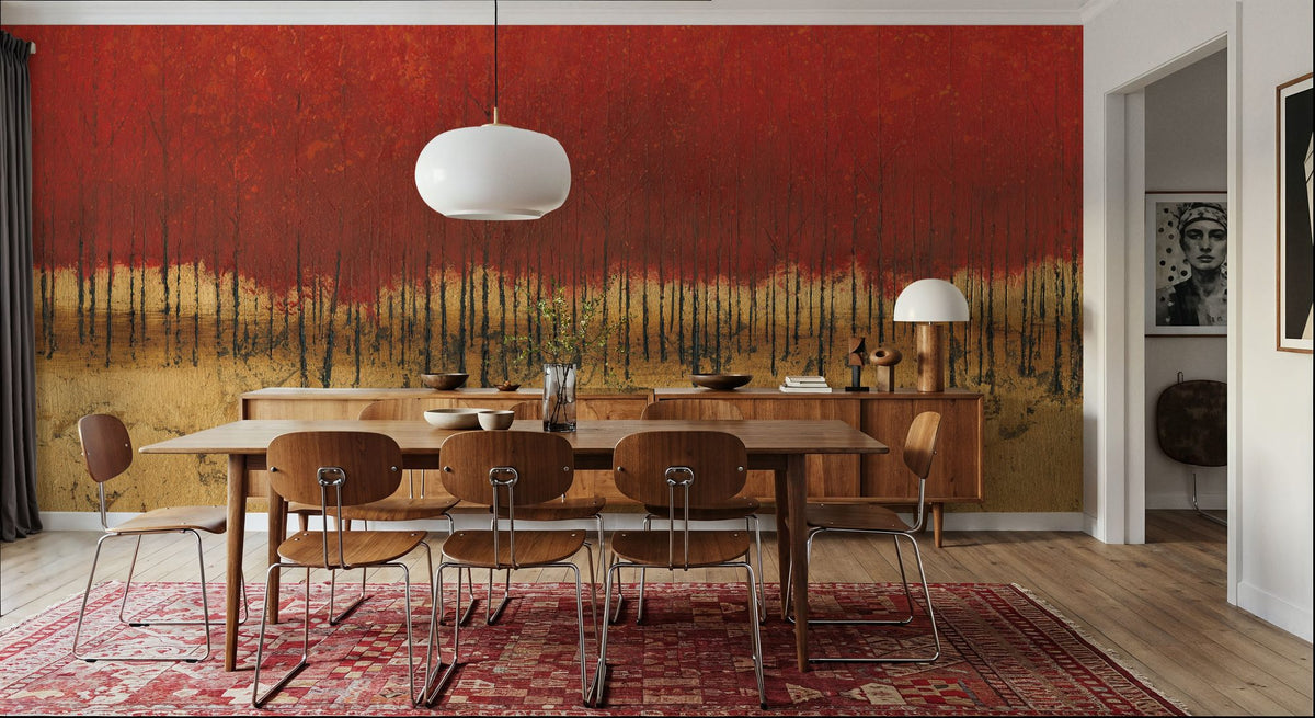 Orange Trees III Mural Wallpaper - room preview 06