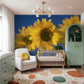 Sunflower Sky Mural Wallpaper - room preview 06