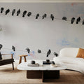 Birds on a Wire Mural Wallpaper - room preview 06