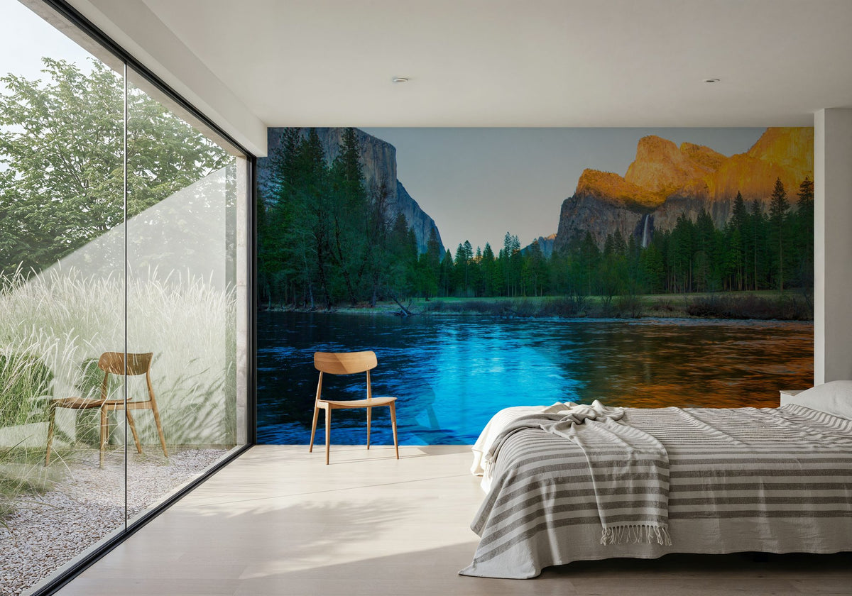 Merced River Clear Mural Wallpaper - room preview 06