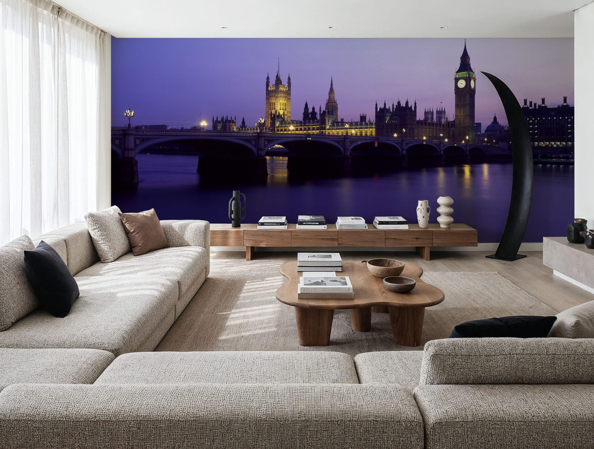 Big Ben Twilight Mural Wallpaper - room preview 06