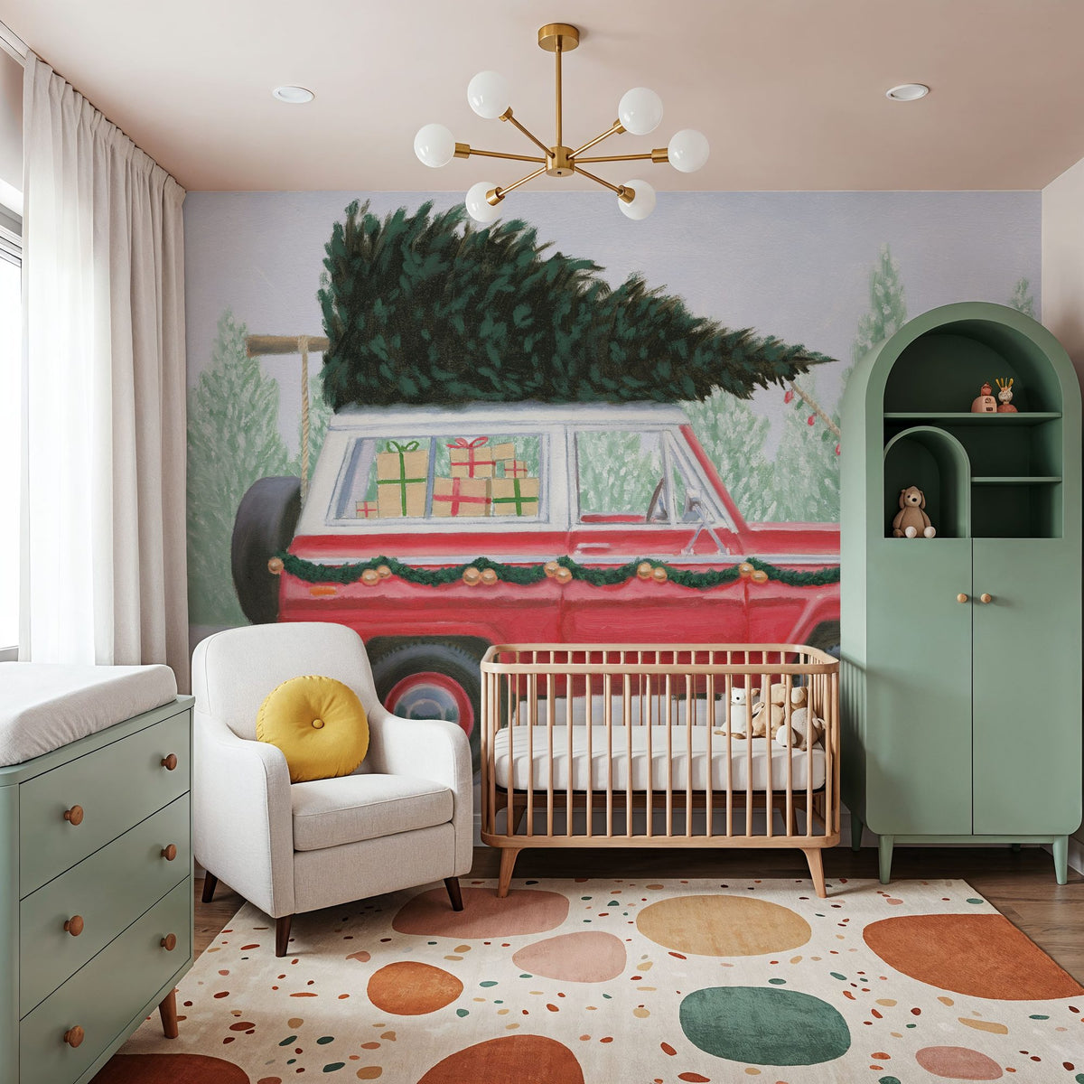 Round the Tree Mural Wallpaper - room preview 06