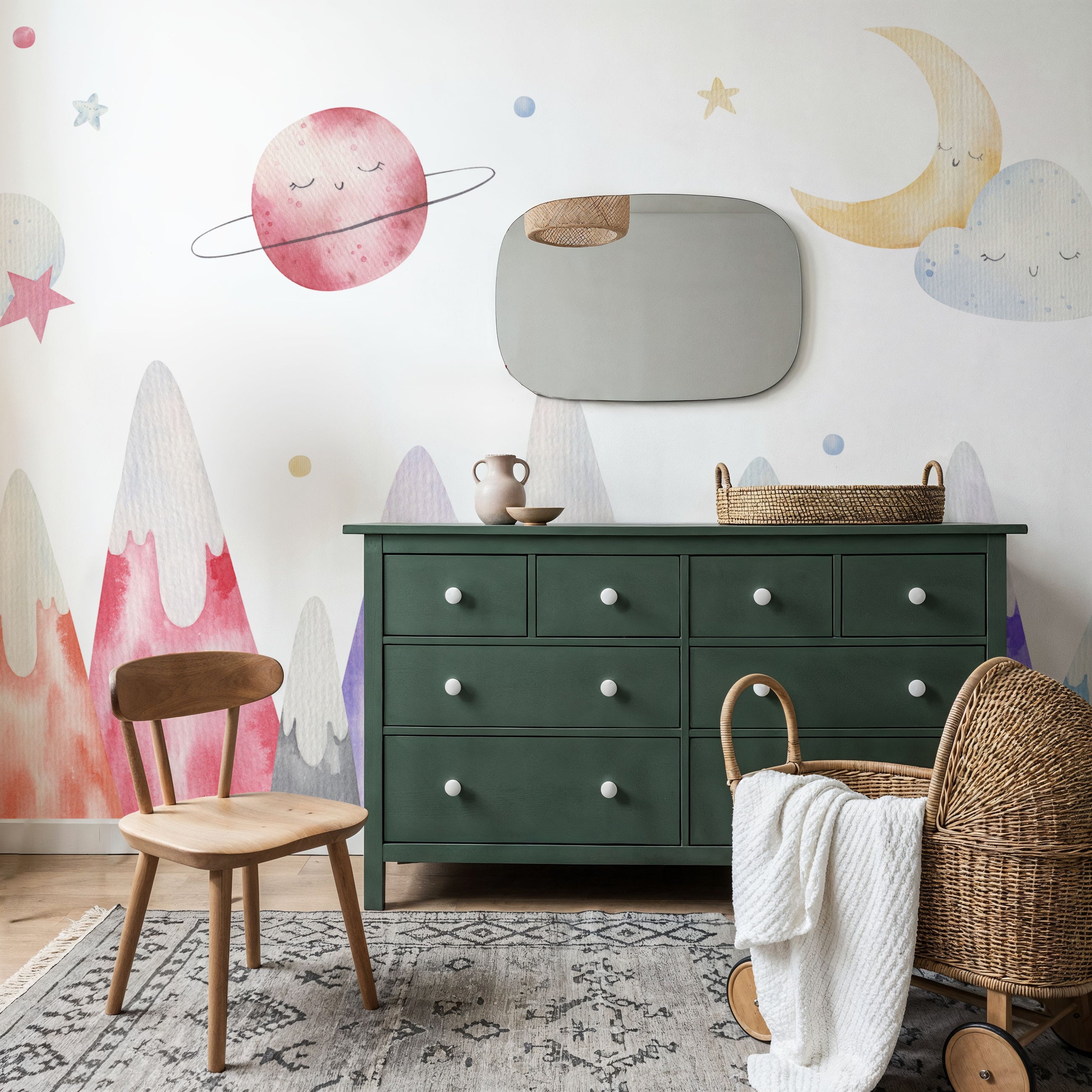 Lullaby Mountains Mural Wallpaper