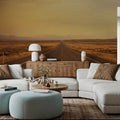 Sunset Highway Mural Wallpaper - Red Tone - room preview 06