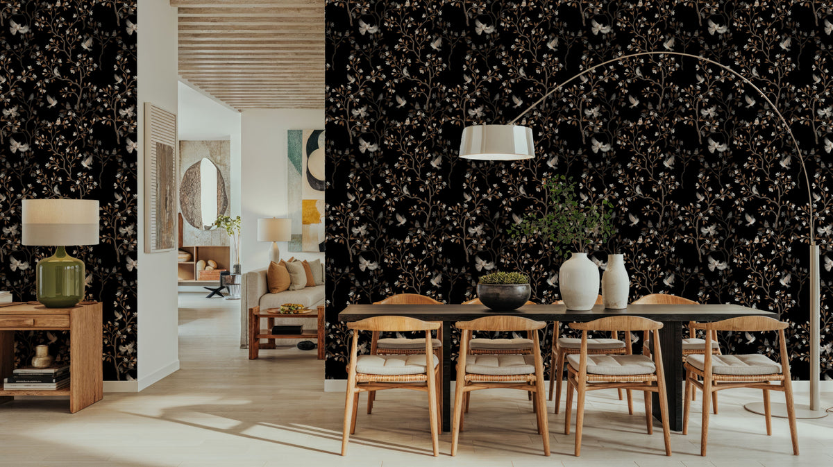 Night Birds Mural Wallpaper - room preview 06
