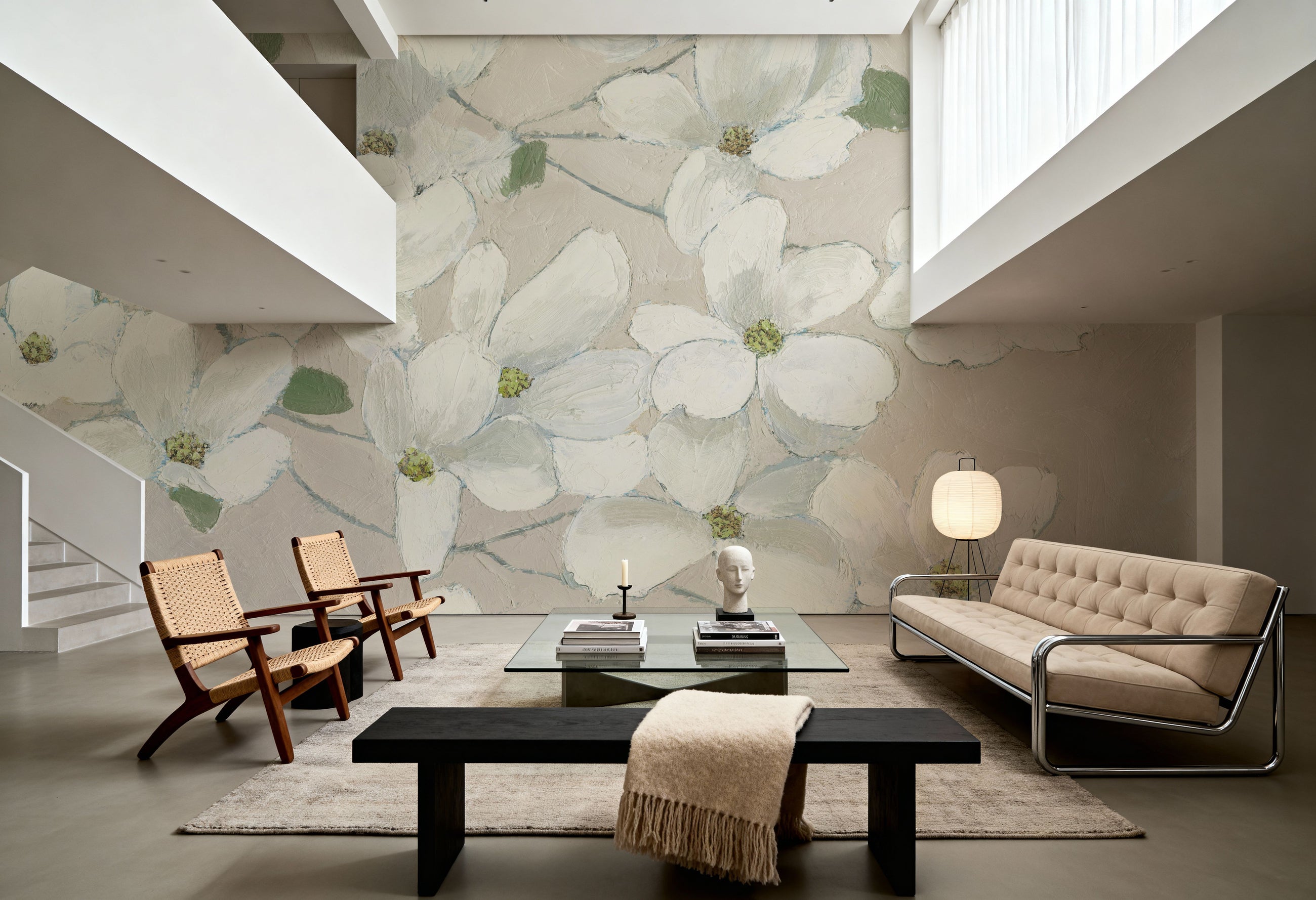Dogwood Darlings Mural Wallpaper