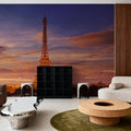 Eiffel Tower At Sunset Mural Wallpaper - room preview 06