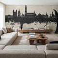 Ulm Germany Skyline Concrete Mural Wallpaper - room preview 06