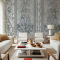 Plant Fantasy Ornament, Stone Mural Wallpaper - room preview 06