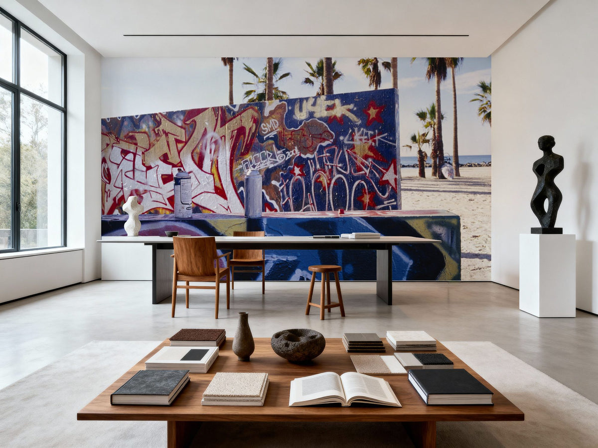Beach Graffiti Boulevard Mural Wallpaper - room preview 06