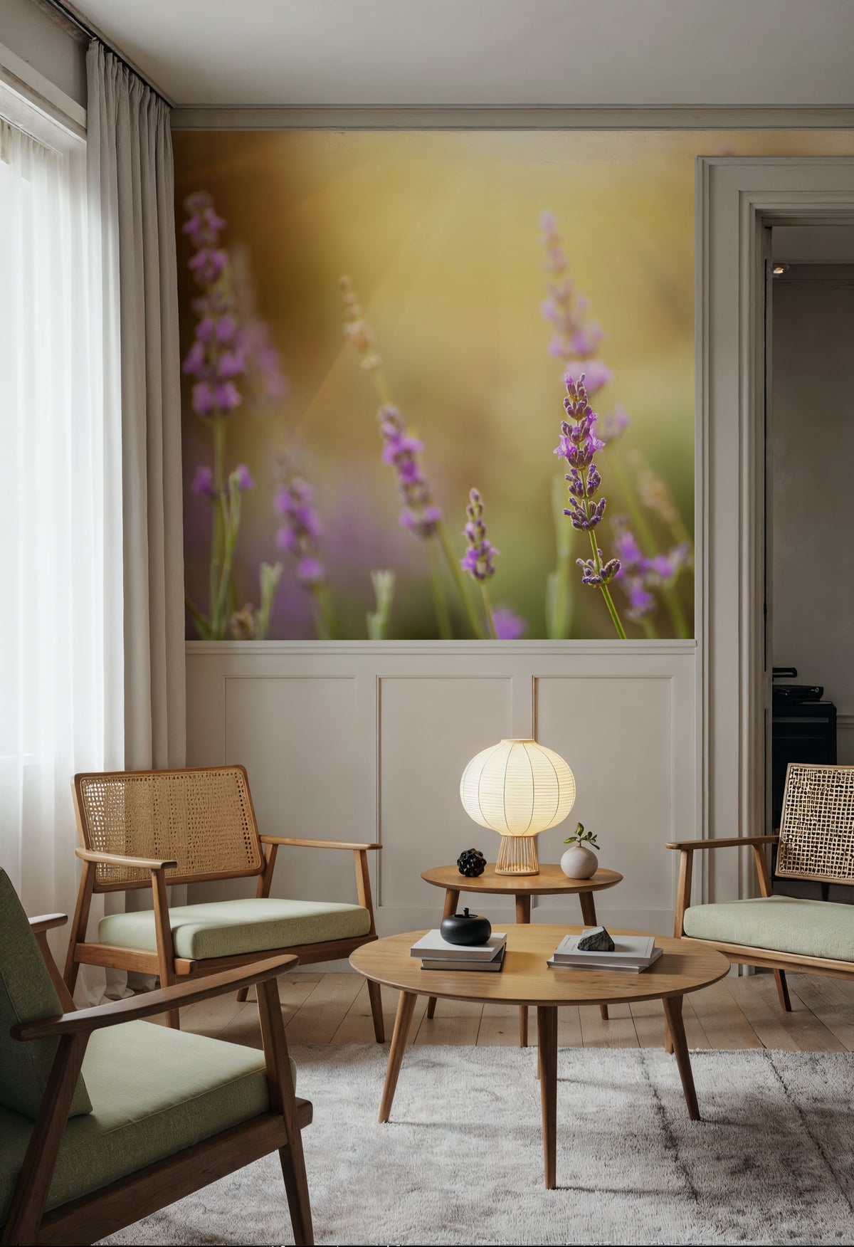 Lavender Scent Mural Wallpaper - room preview 06