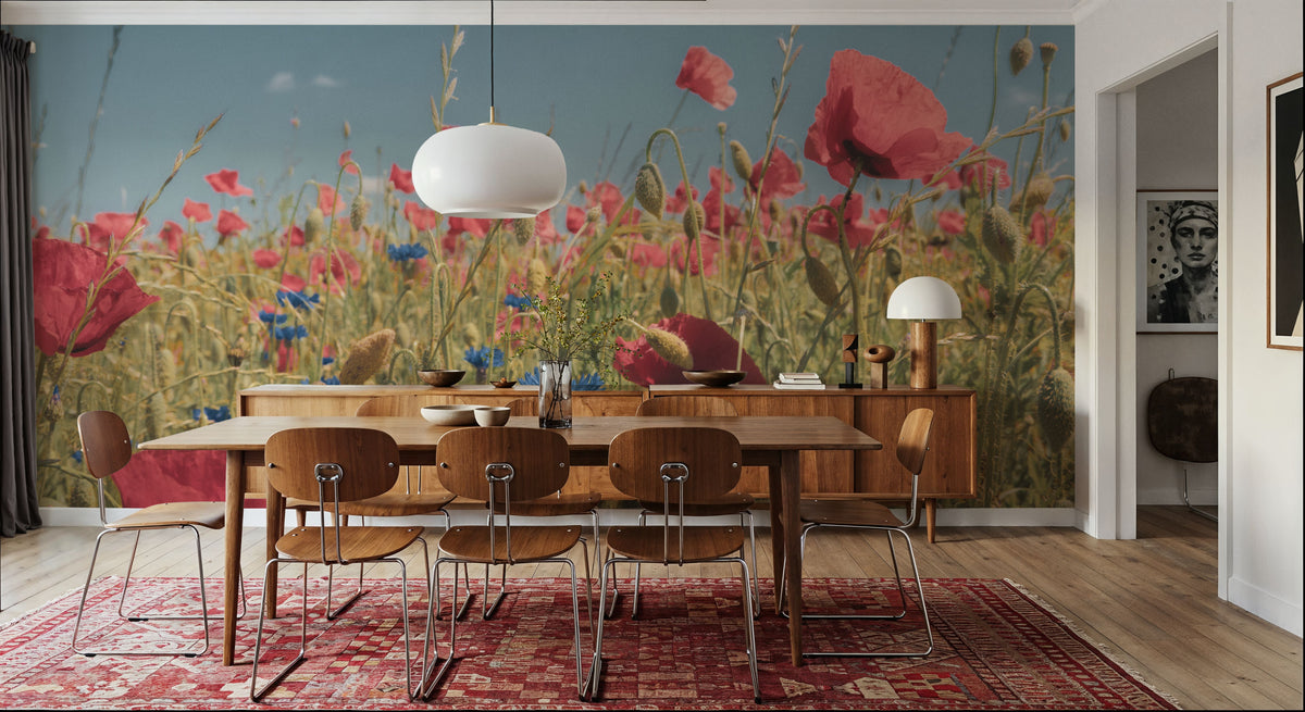 Wild Meadow Mural Wallpaper - Edition 3 - room preview 06