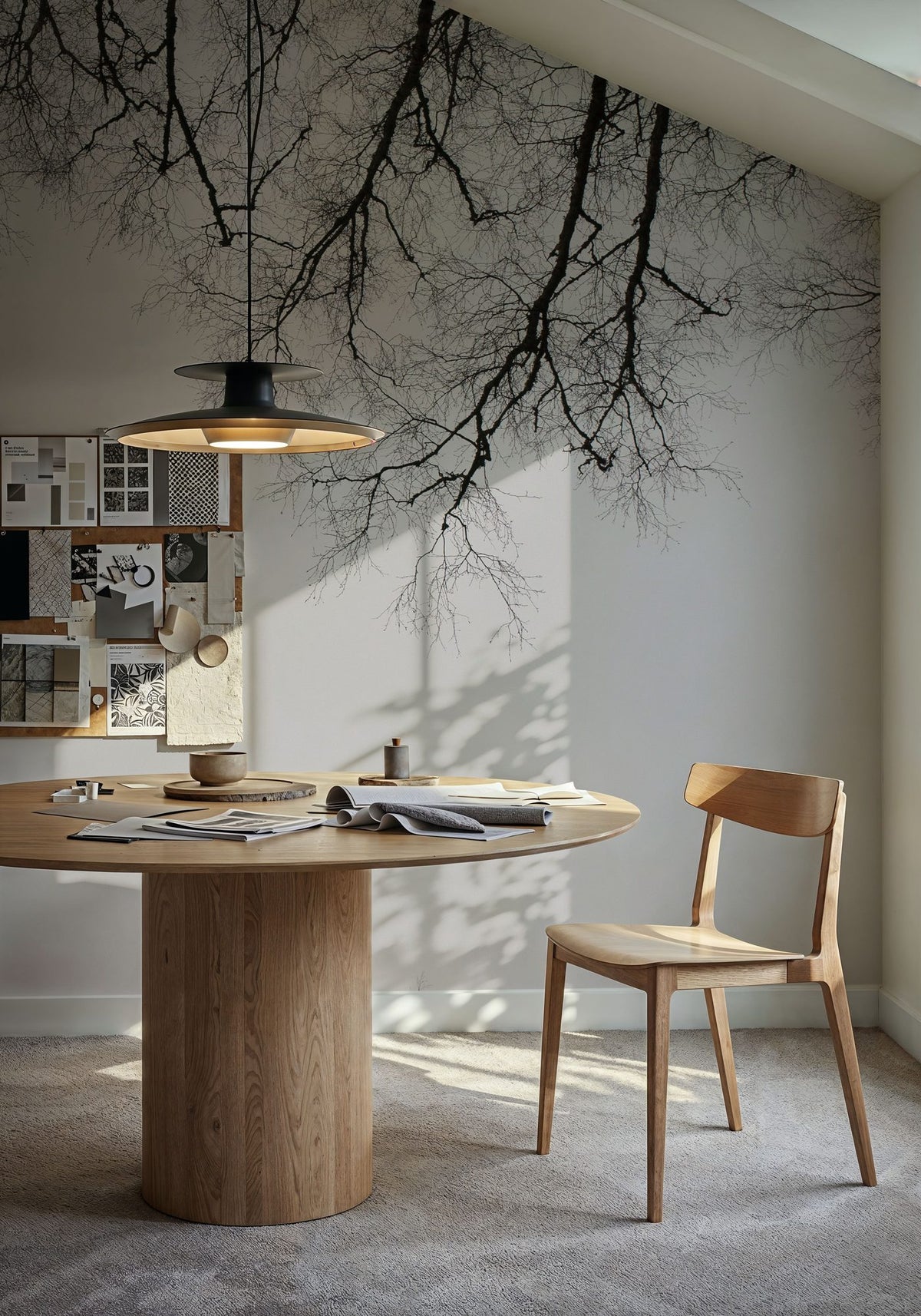 Structure of Trees Mural Wallpaper - room preview 06
