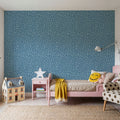 Floral Connection Denim Mural Wallpaper - room preview 06