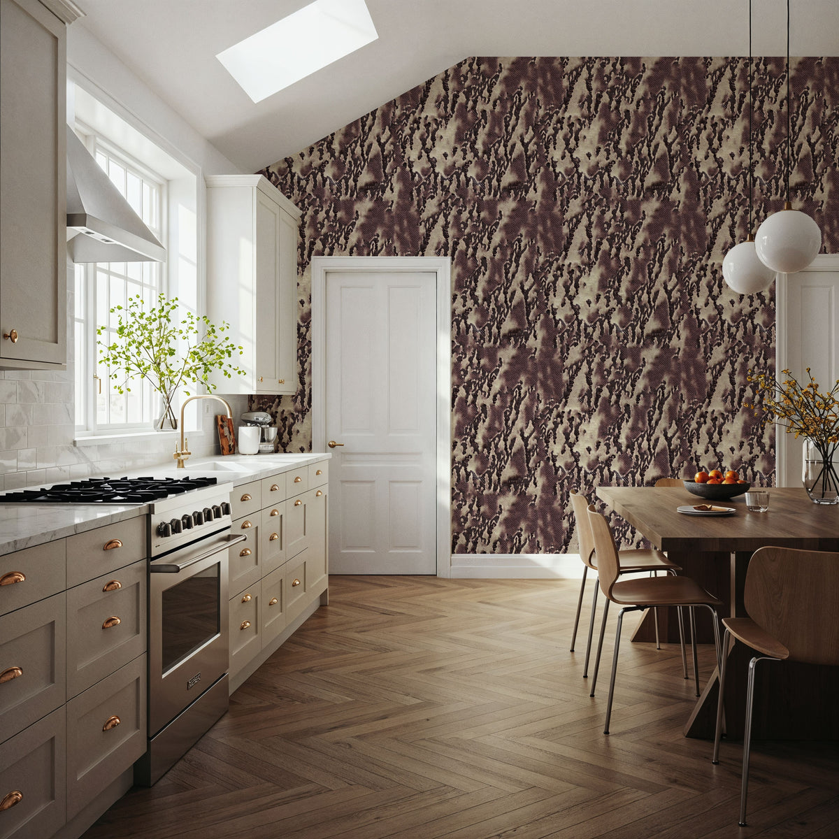 Lively Snake Skin Mural Wallpaper - room preview 06