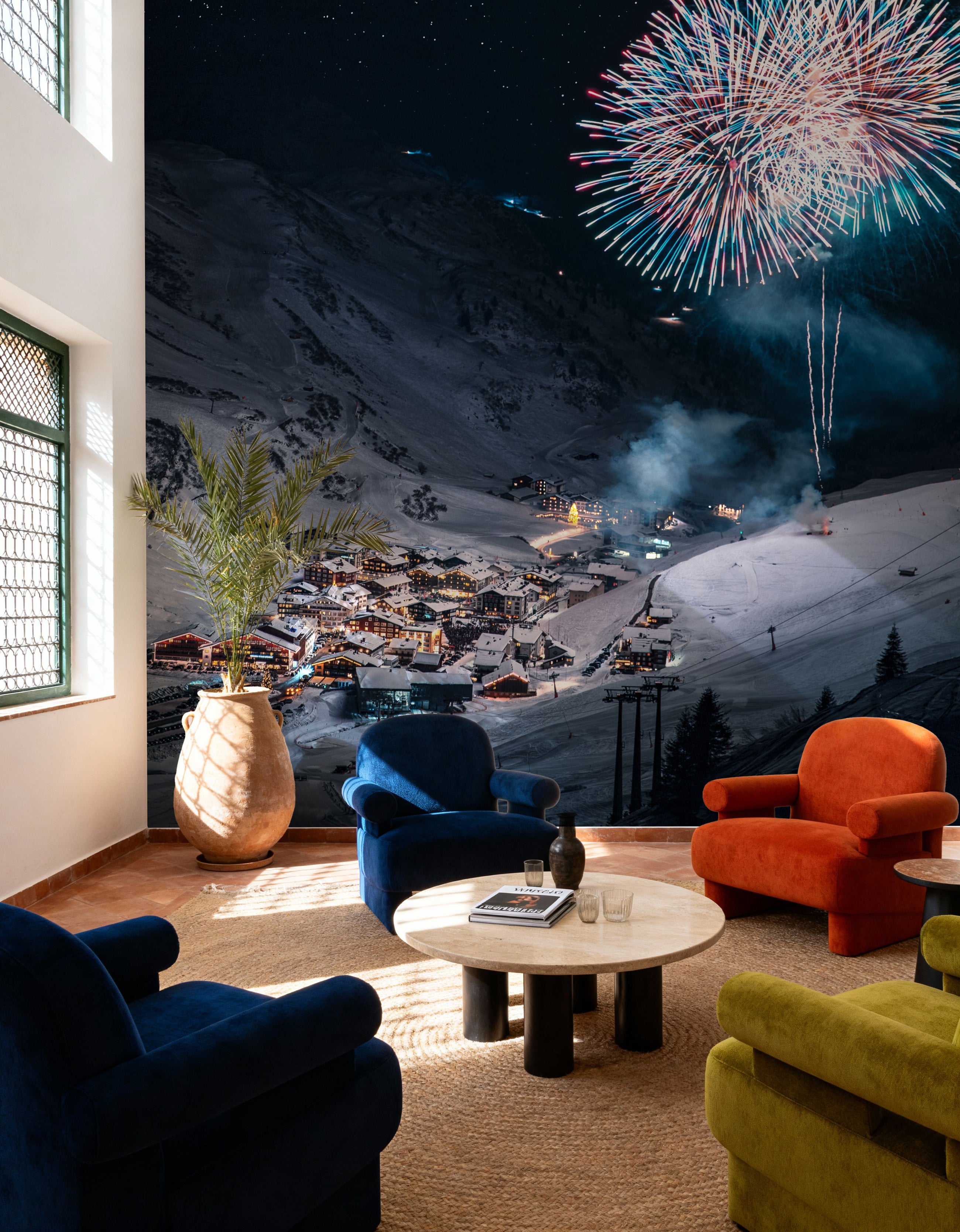 Alp Happy New Year Mural Wallpaper