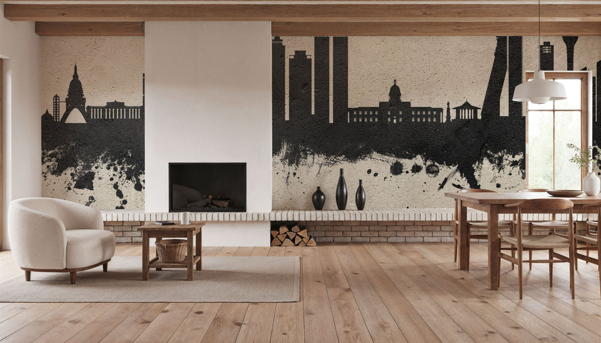 Colombo Sri Lanka Skyline Concrete Mural Wallpaper - room preview 06