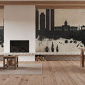 Colombo Sri Lanka Skyline Concrete Mural Wallpaper - room preview 06