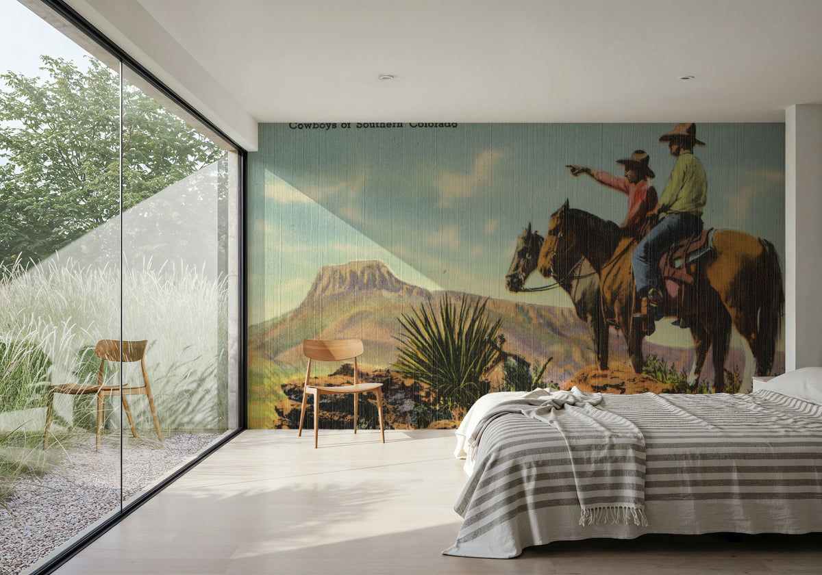 Greetings From Colorado Cowboys Mural Wallpaper - room preview 06