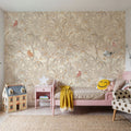 Cherry Tree Birds, Beige Mural Wallpaper - room preview 06
