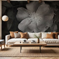Wild Rose BW I Mural Wallpaper - room preview 06
