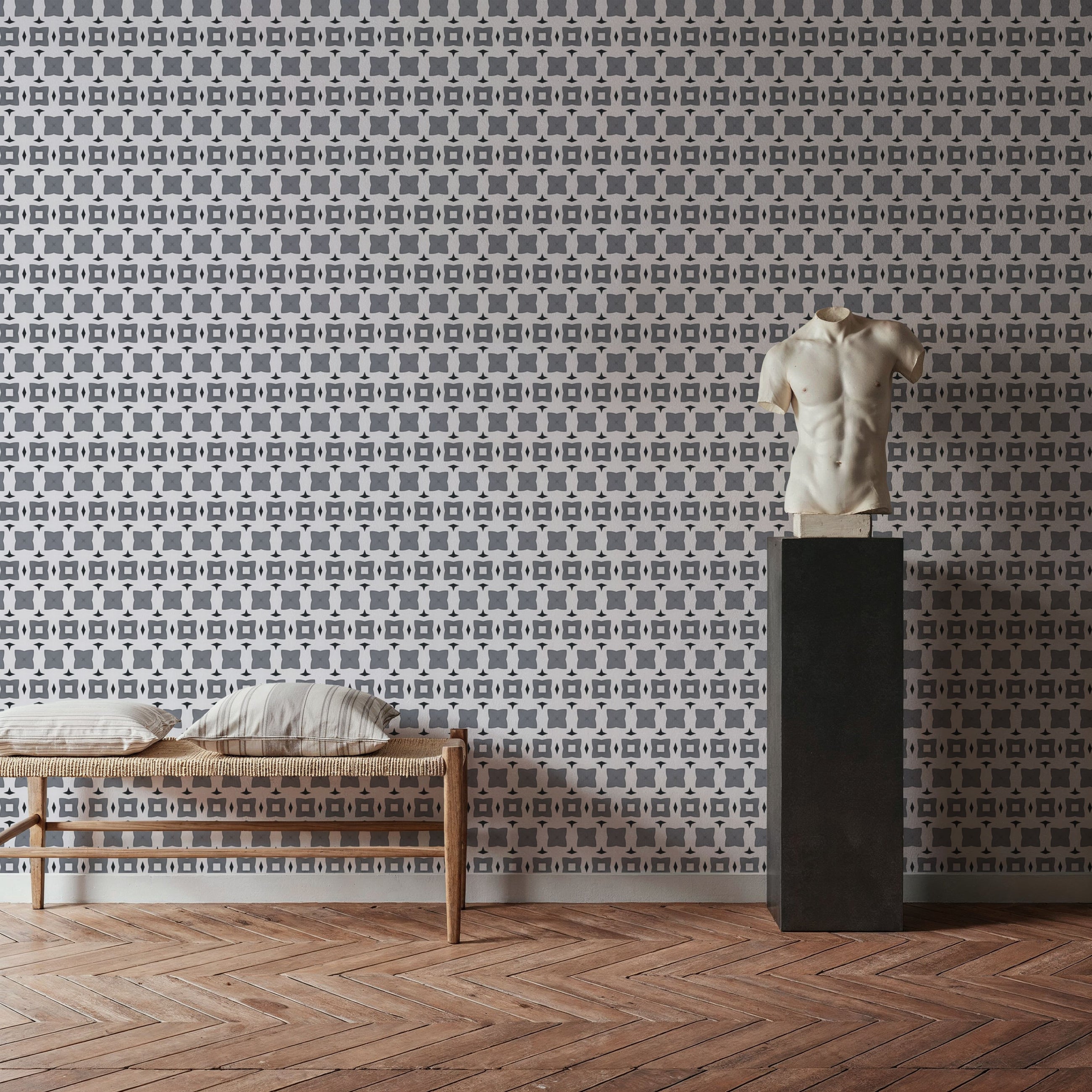 Temara Bouncy Squares Mural Wallpaper