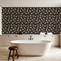 Symbolic Halloween Black Mural Wallpaper - room preview 06