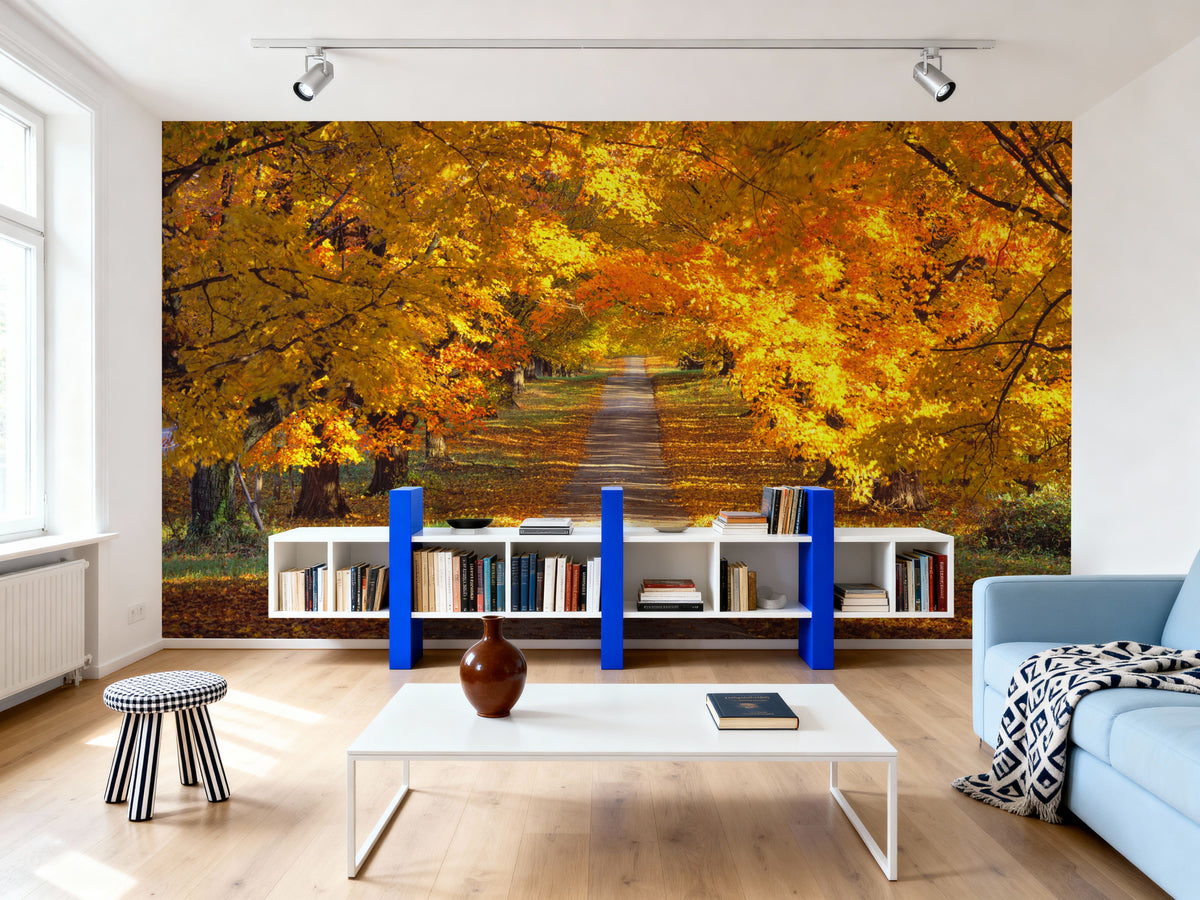 Golden Canopy Trail Mural Wallpaper - room preview 06