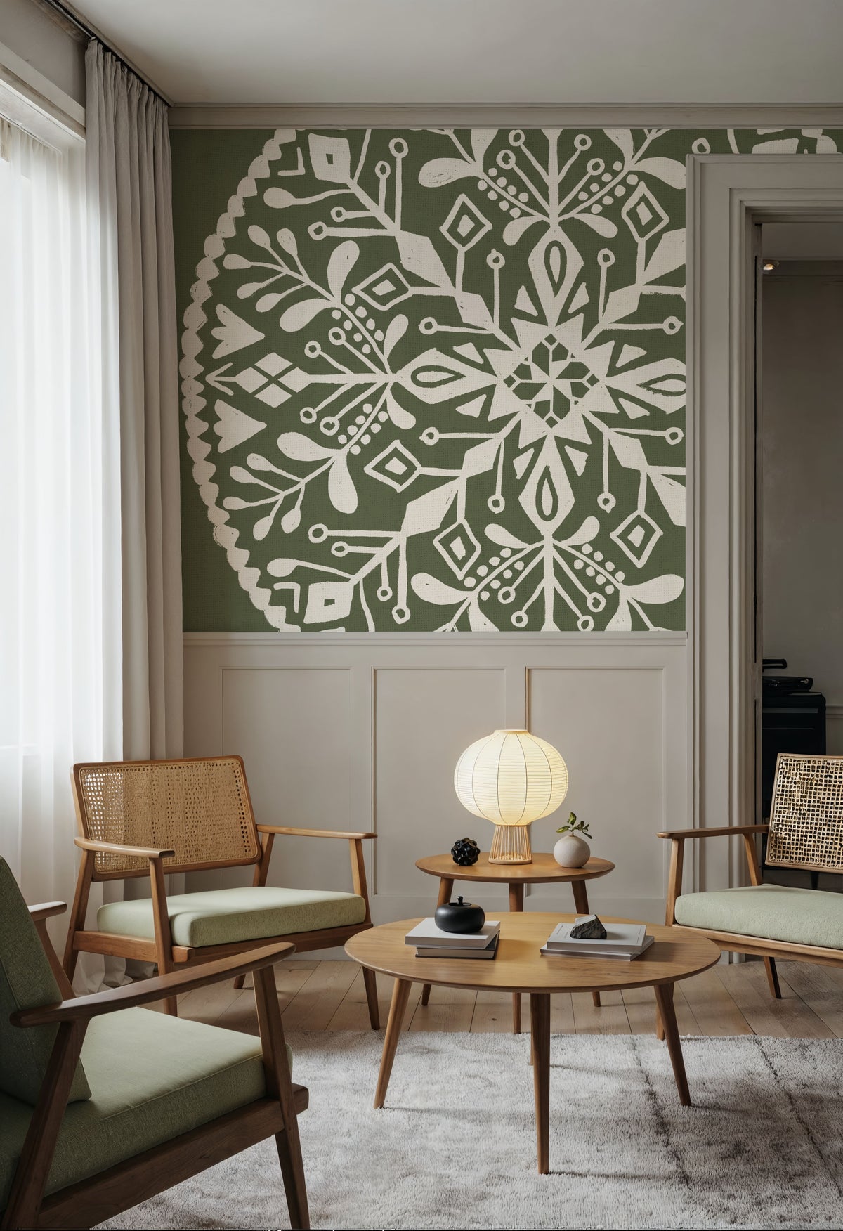 Holiday Form XI Mural Wallpaper - room preview 06