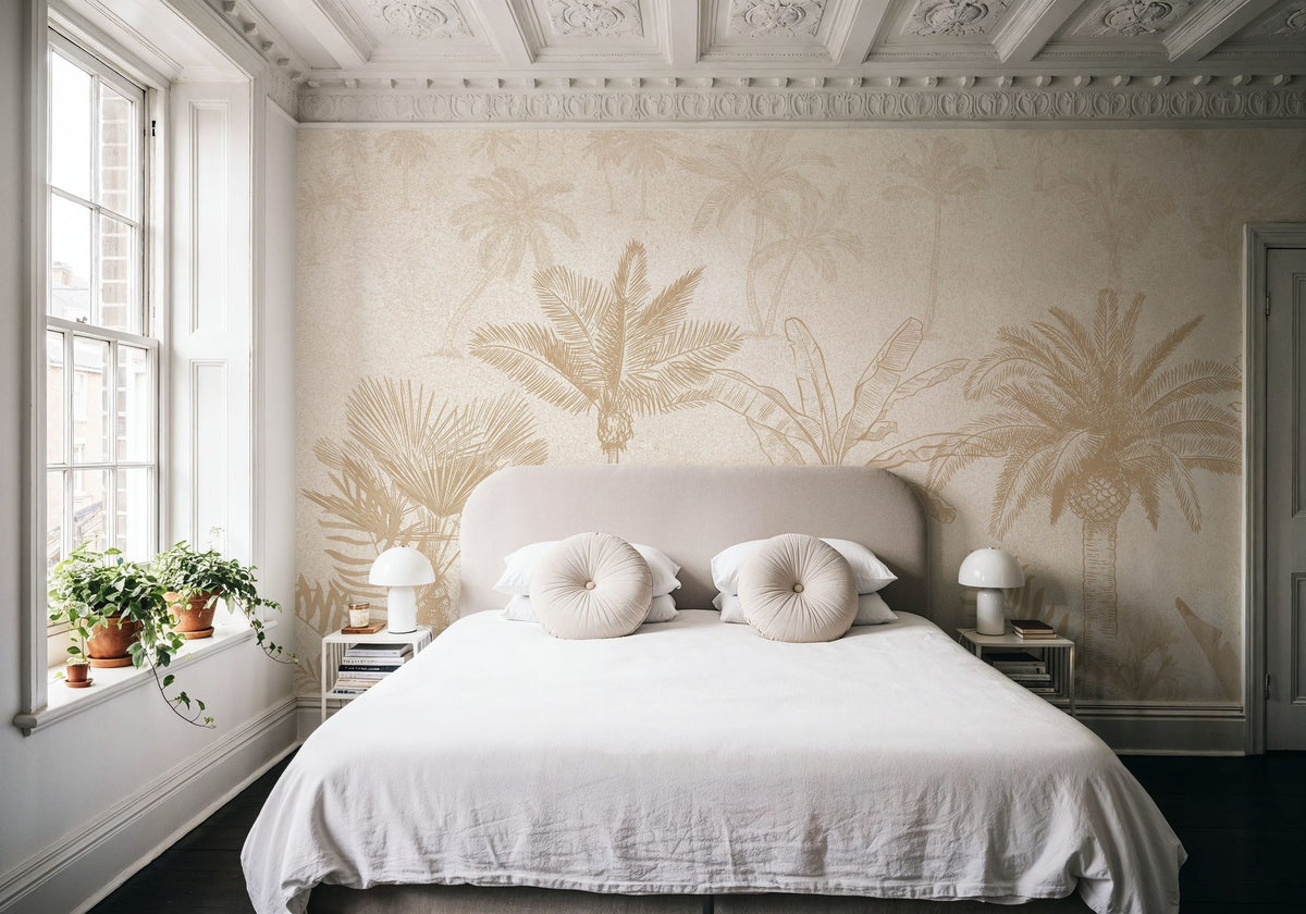Palm Reverie Mural Wallpaper - room preview 06