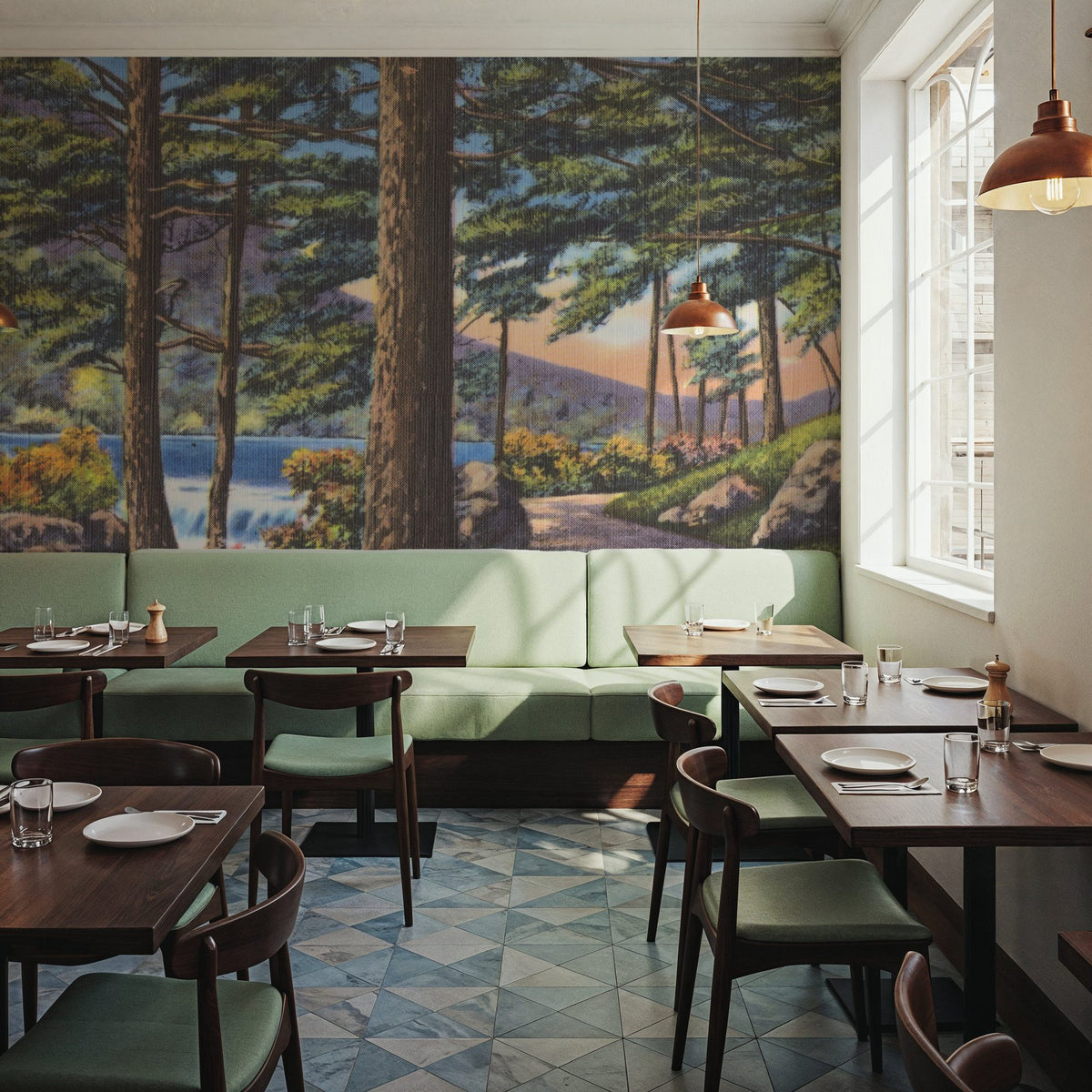 Pine Views Mural Wallpaper - room preview 06