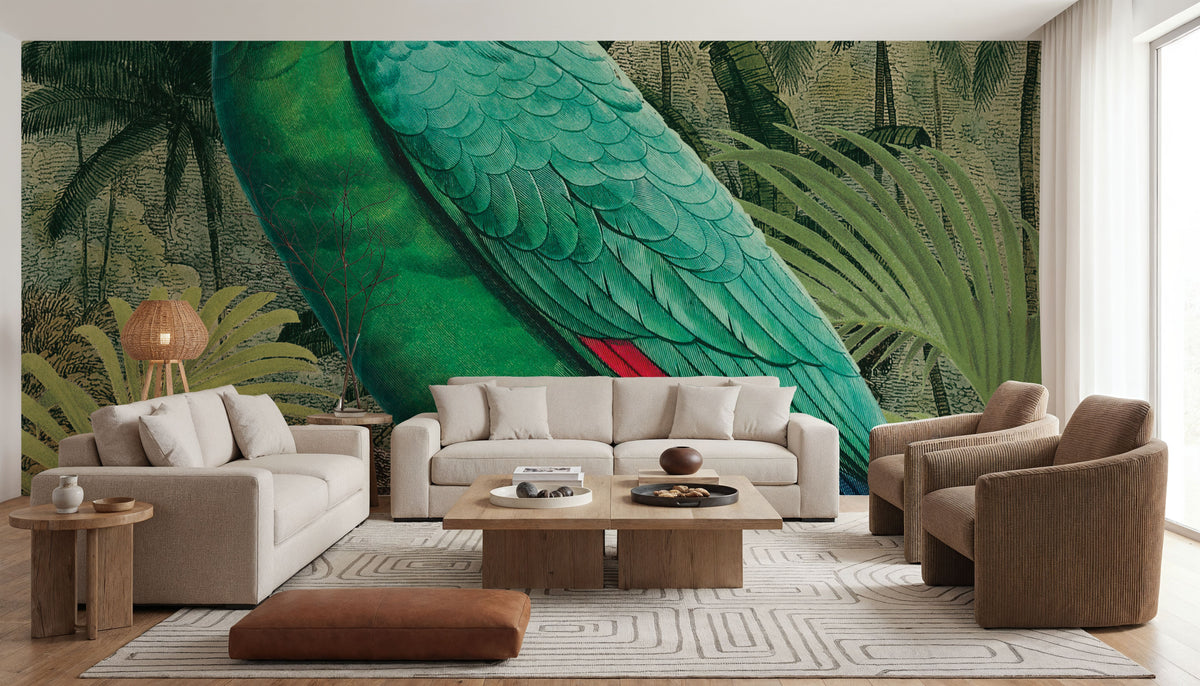 Jungle Parrot II Mural Wallpaper - room preview 06