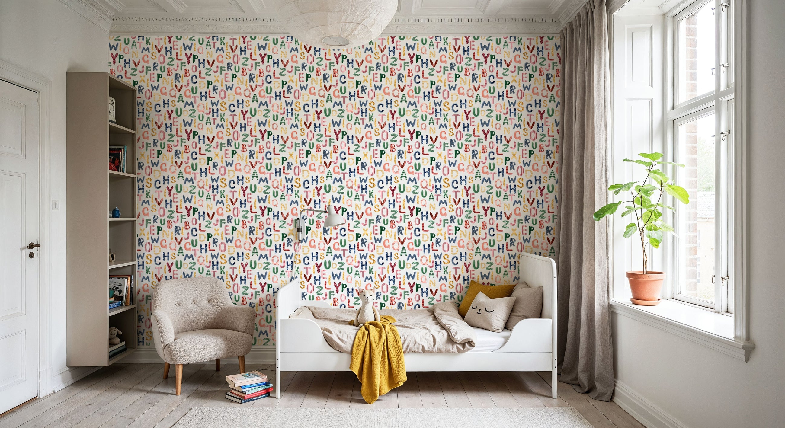 Happy Alphabet, Multi Mural Wallpaper