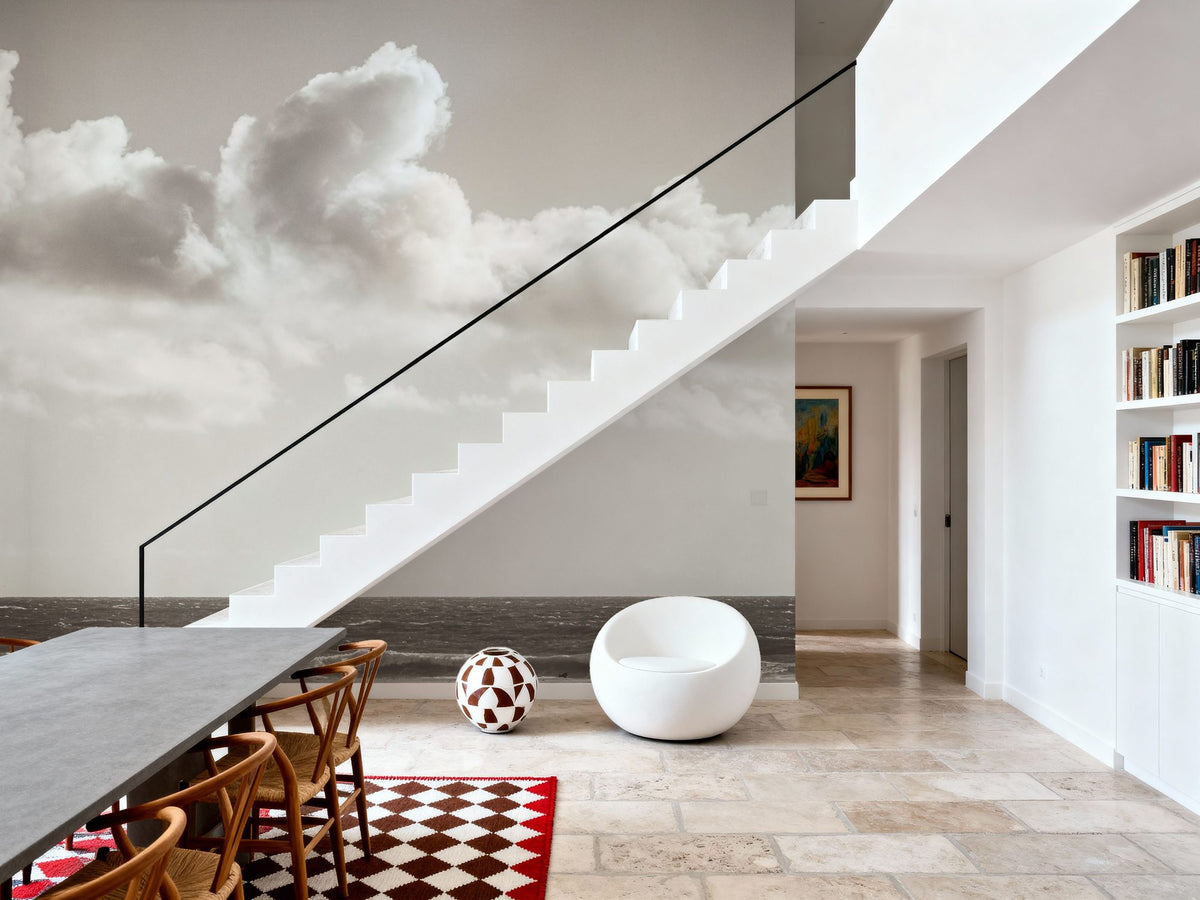 Venice Beach BW Mural Wallpaper - room preview 06