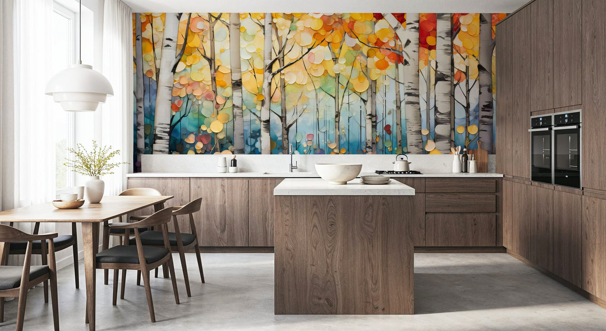 Joyful Forest Mural Wallpaper - room preview 06