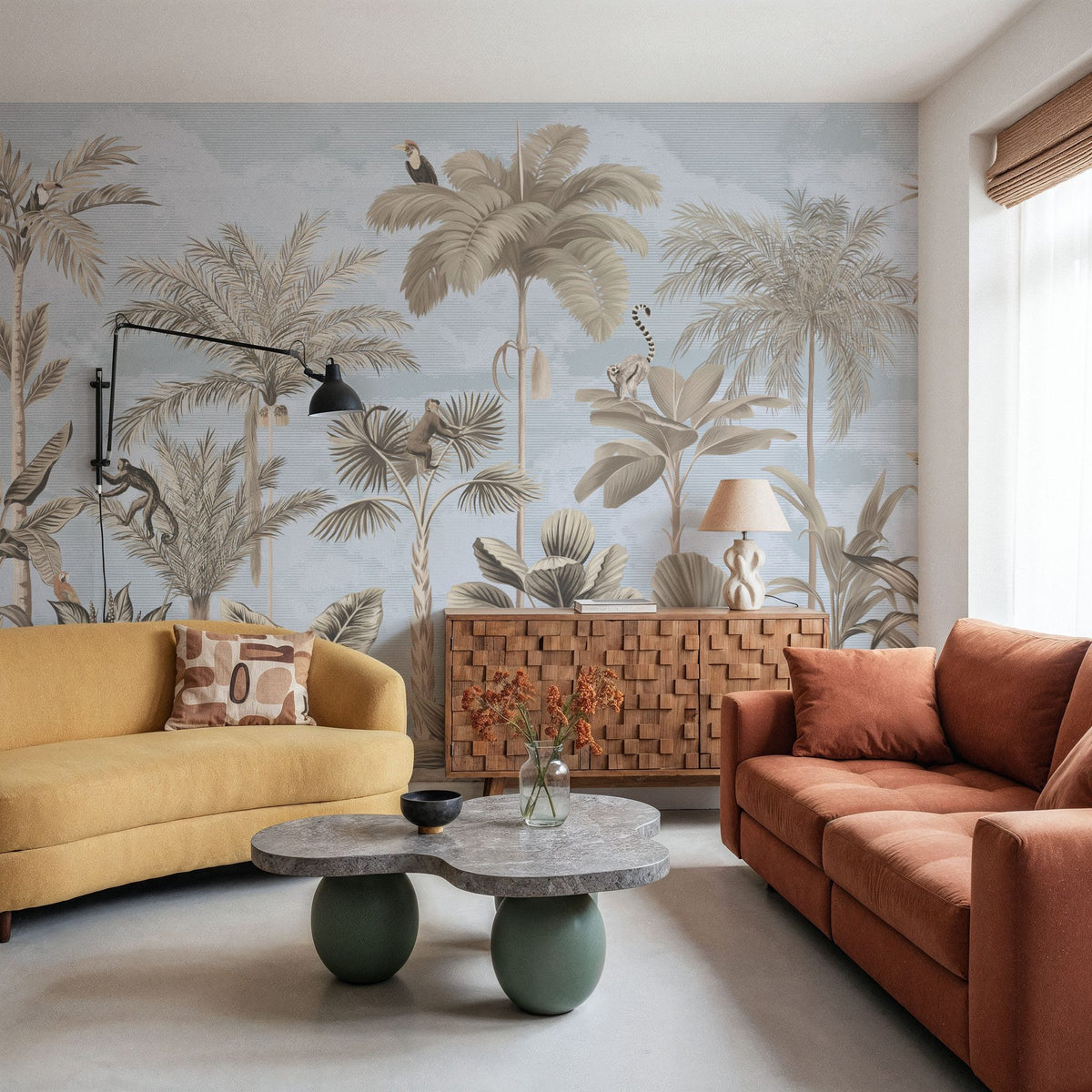 Jungle Delight, Sky Mural Wallpaper - room preview 06