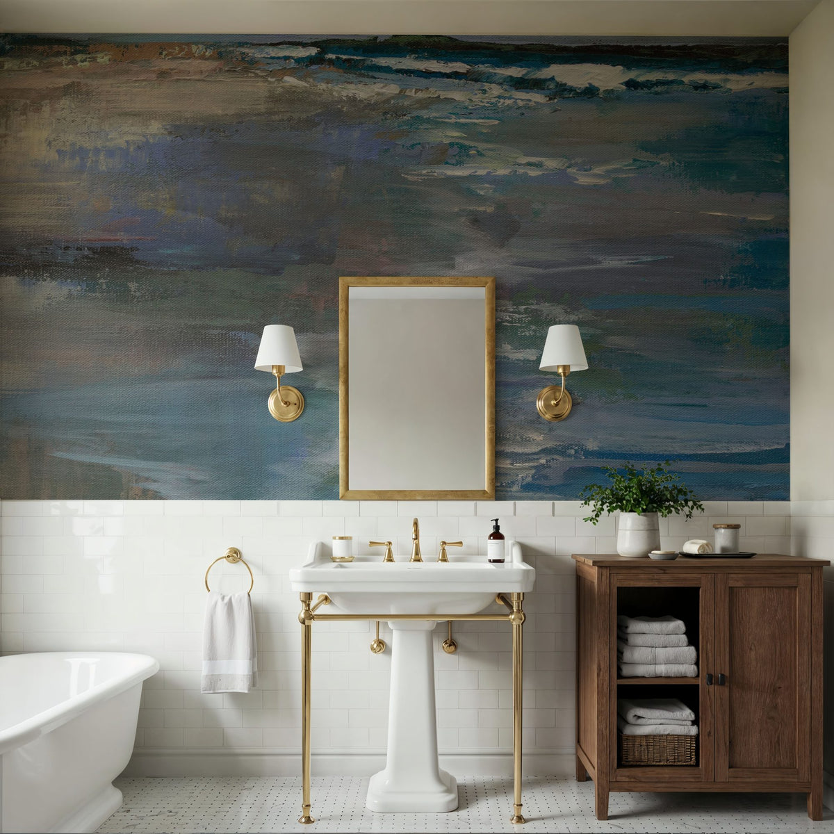 Beach Walk Mural Wallpaper - room preview 06