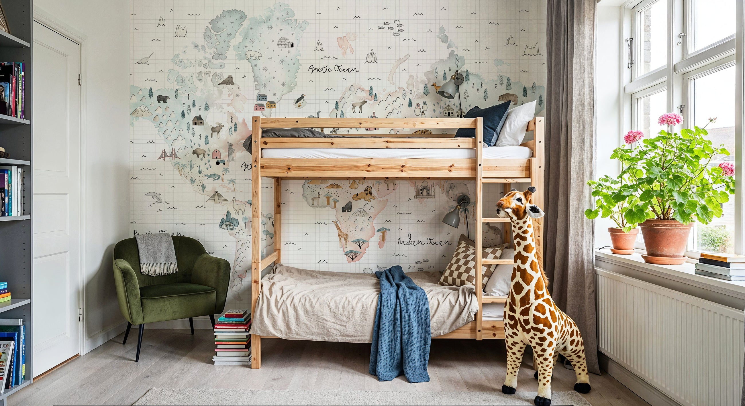 Travel the World Mural Wallpaper