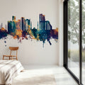 Fujairah Skyline Blue & Bronze Mural Wallpaper - room preview 06
