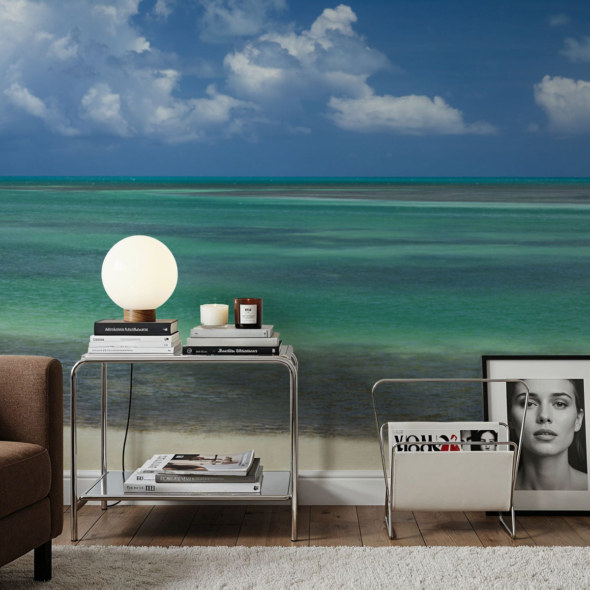 Tropical Paradise Shore Mural Wallpaper - room preview 06